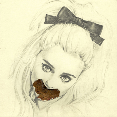 Anielka Hampson Drawing Study for Femme Fatale Series 9